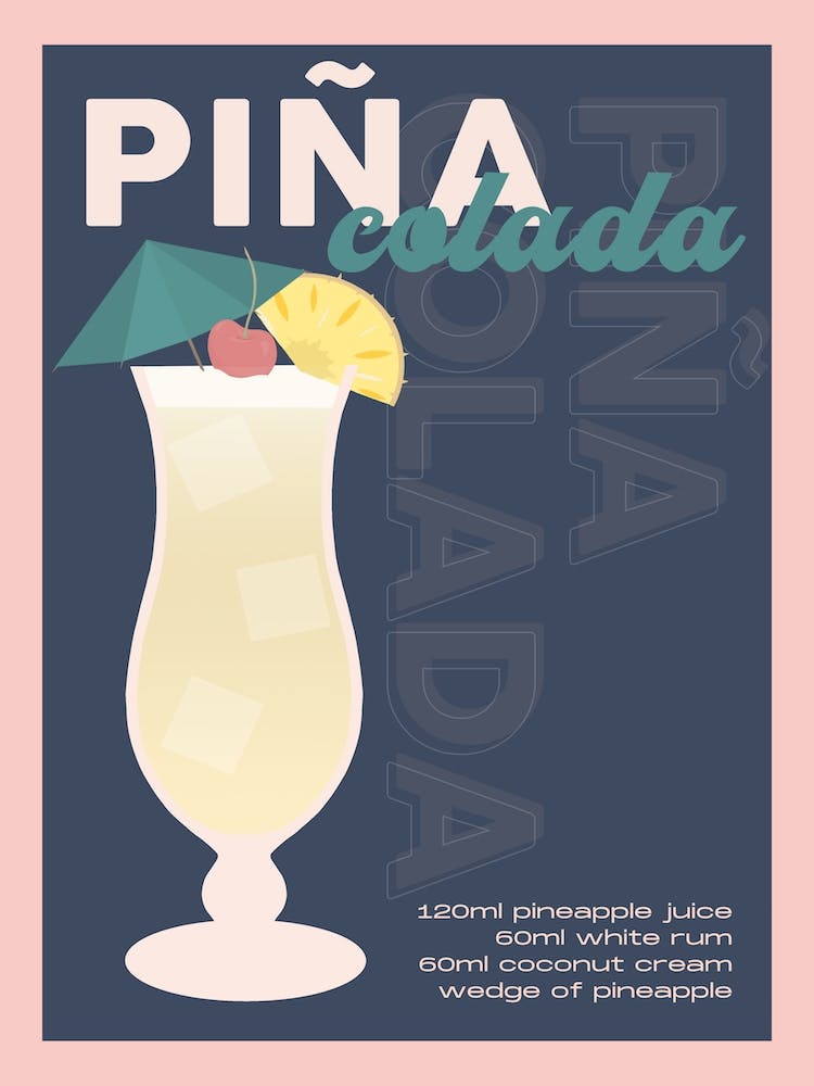 Navy Piña Colada Cocktail