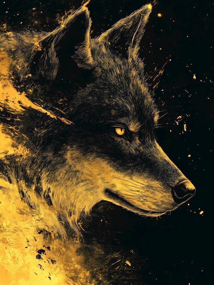 Wolf Tierkunst