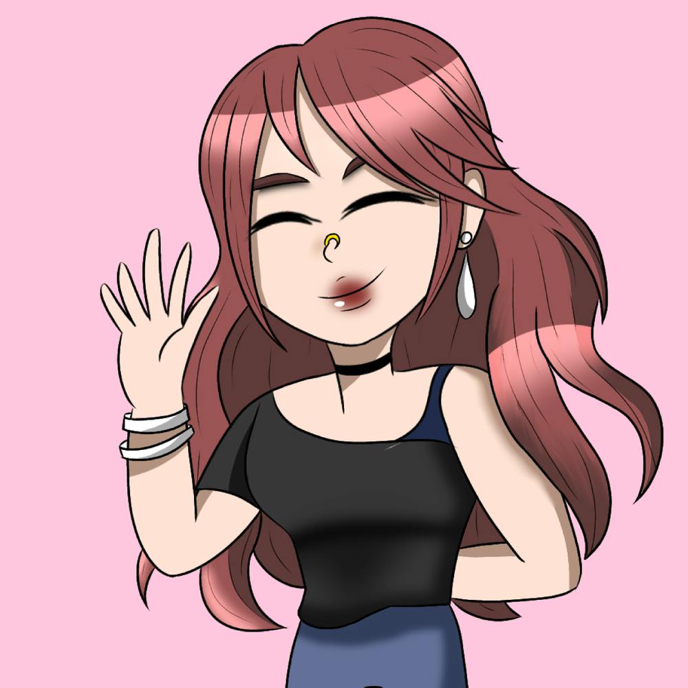 Girl With Pink Hair