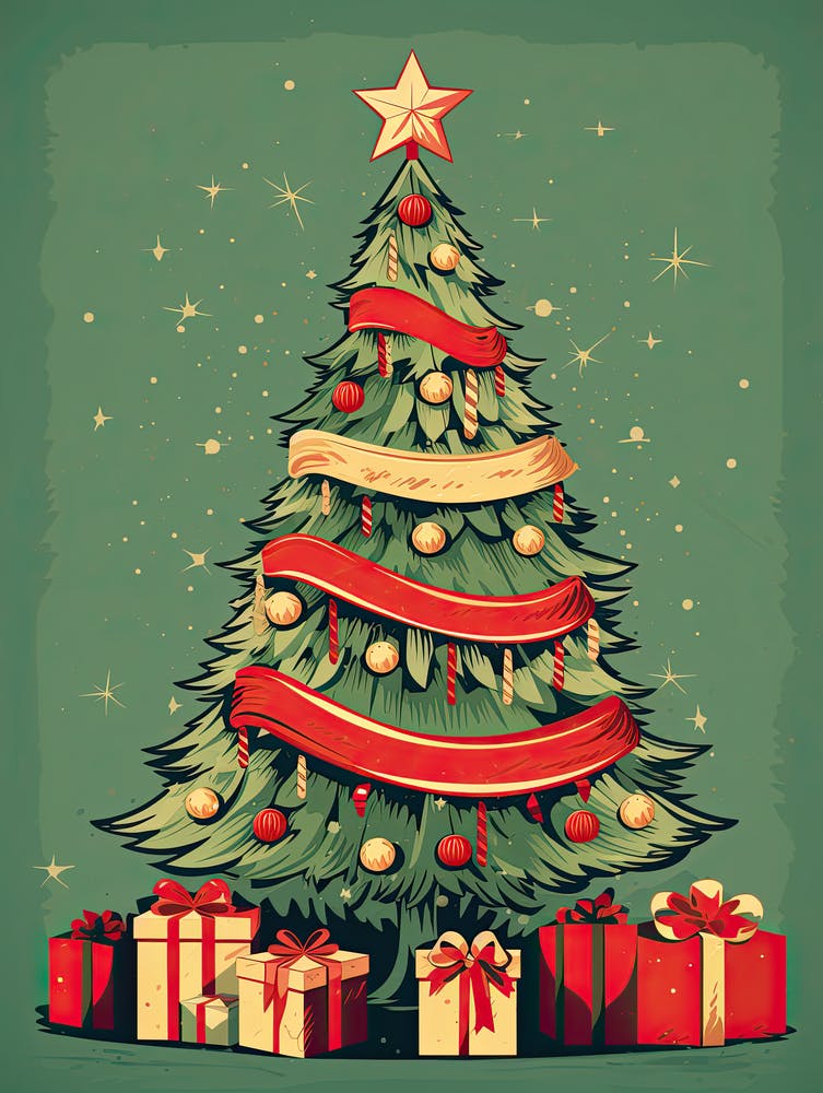 Vintage Christmas Tree 2