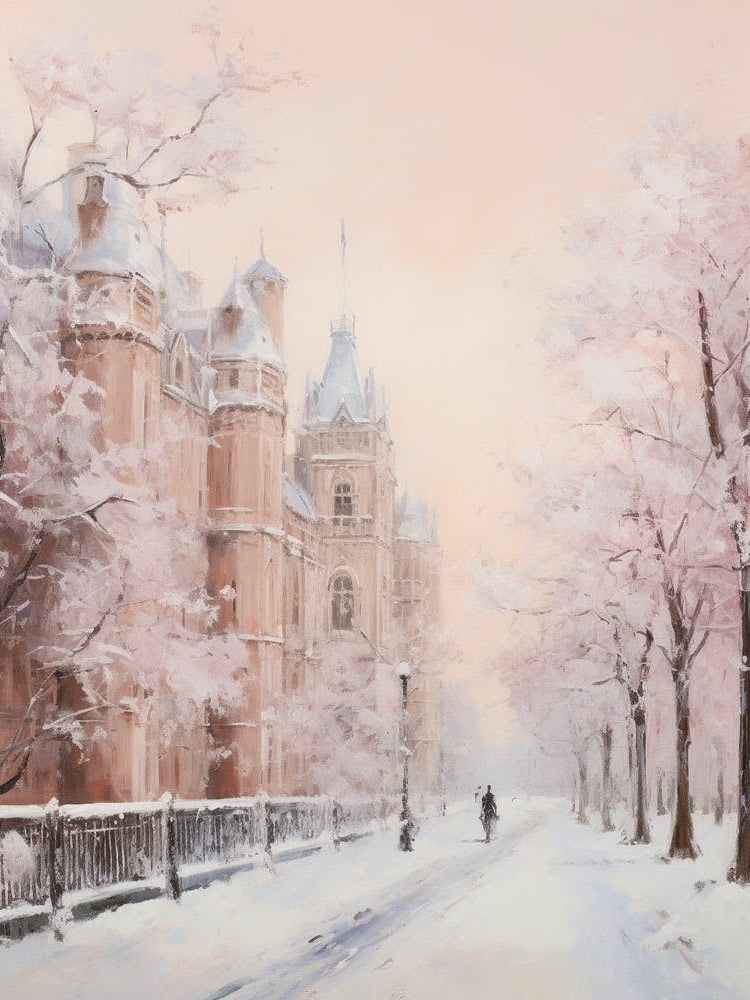 Dreamy Winter Painting Windsor United Kingdom 3