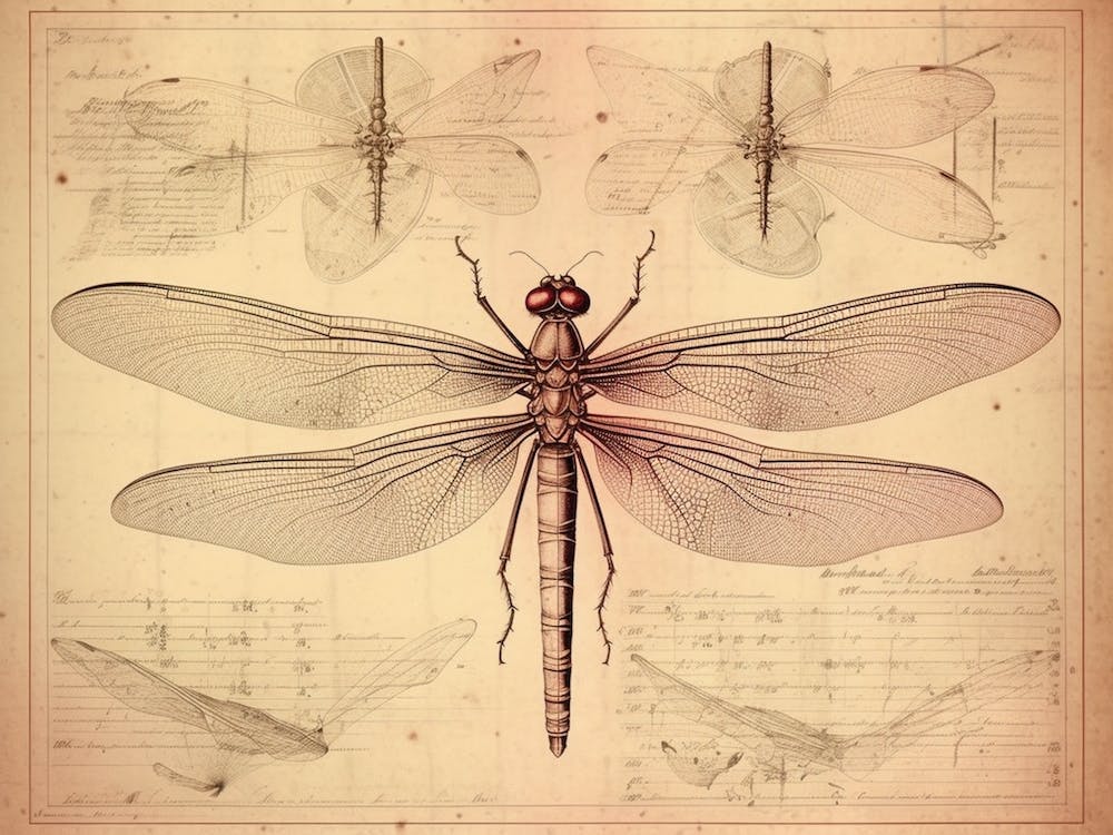 Educational Dragonfly Anatomy