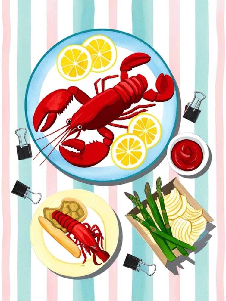 Lobster On A Plate 6
