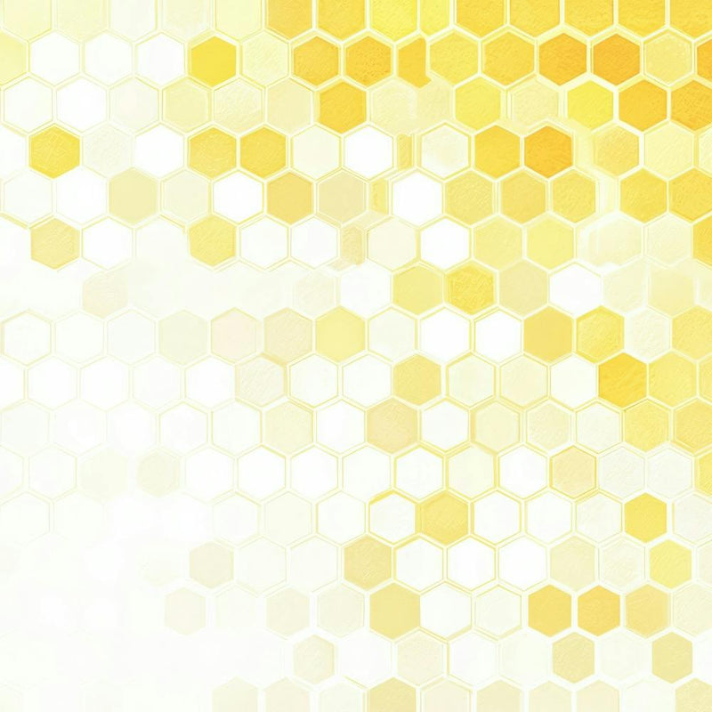 Yellow Honeycomb Background