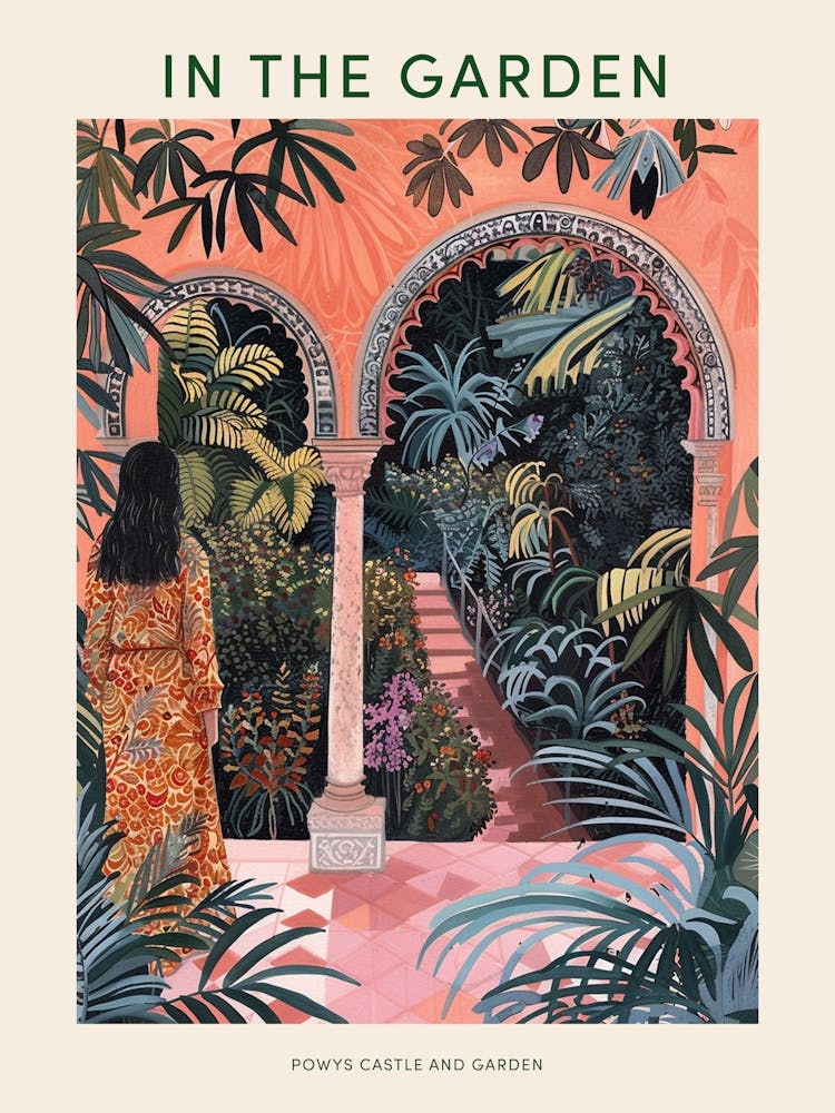 In The Garden Poster Powys Castle And Garden United Kingdom 2