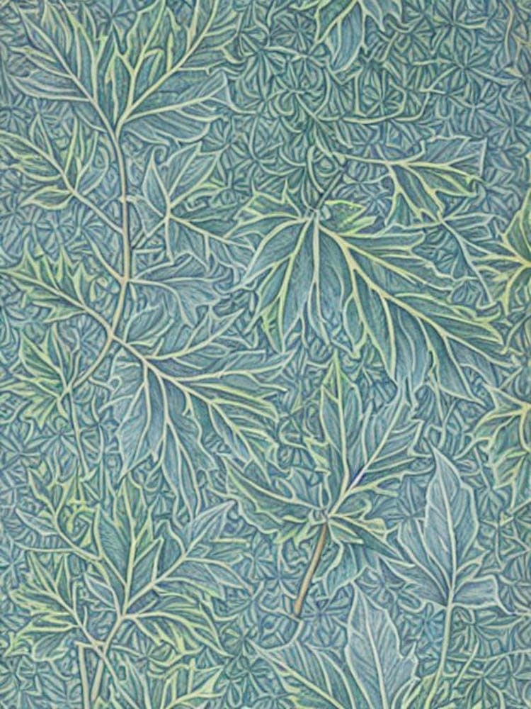 Bigleaf Maple tree Vintage Botanical