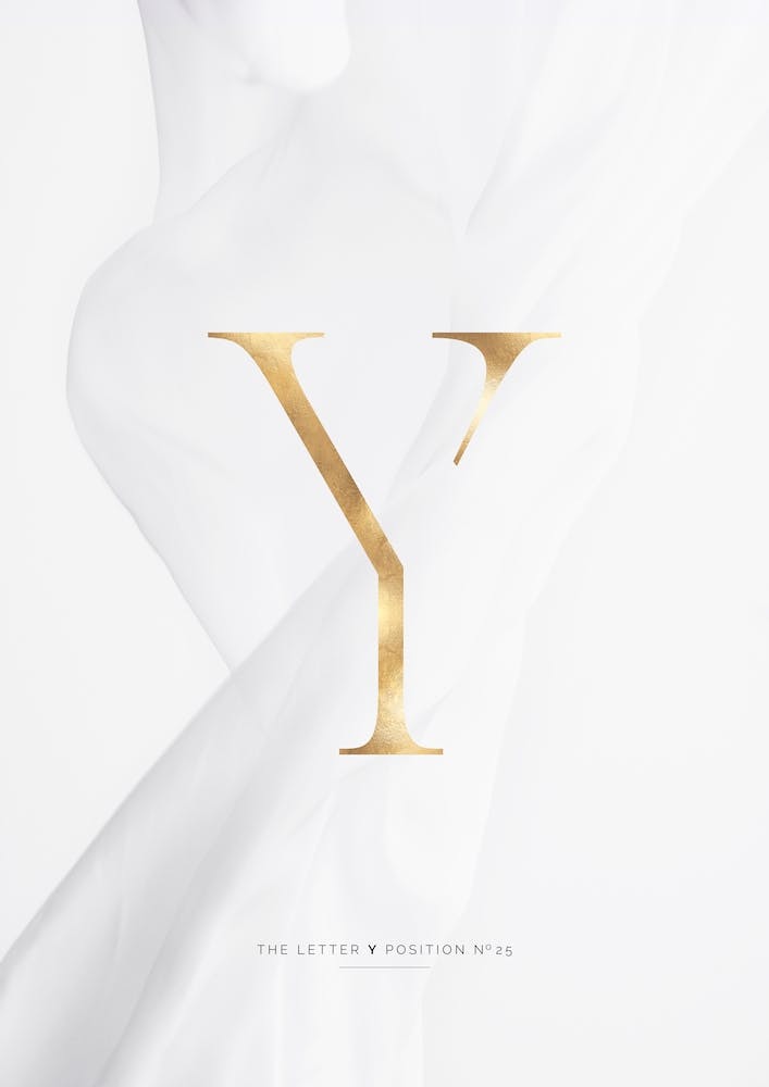 Letter Y Gold