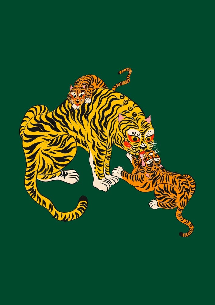 Wild Tiger Mama Green