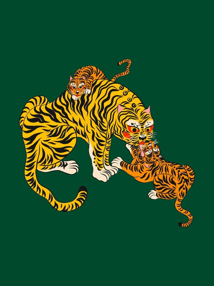 Wild Tiger Mama Green