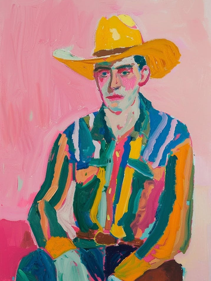 Painting Of A Cowboy 14