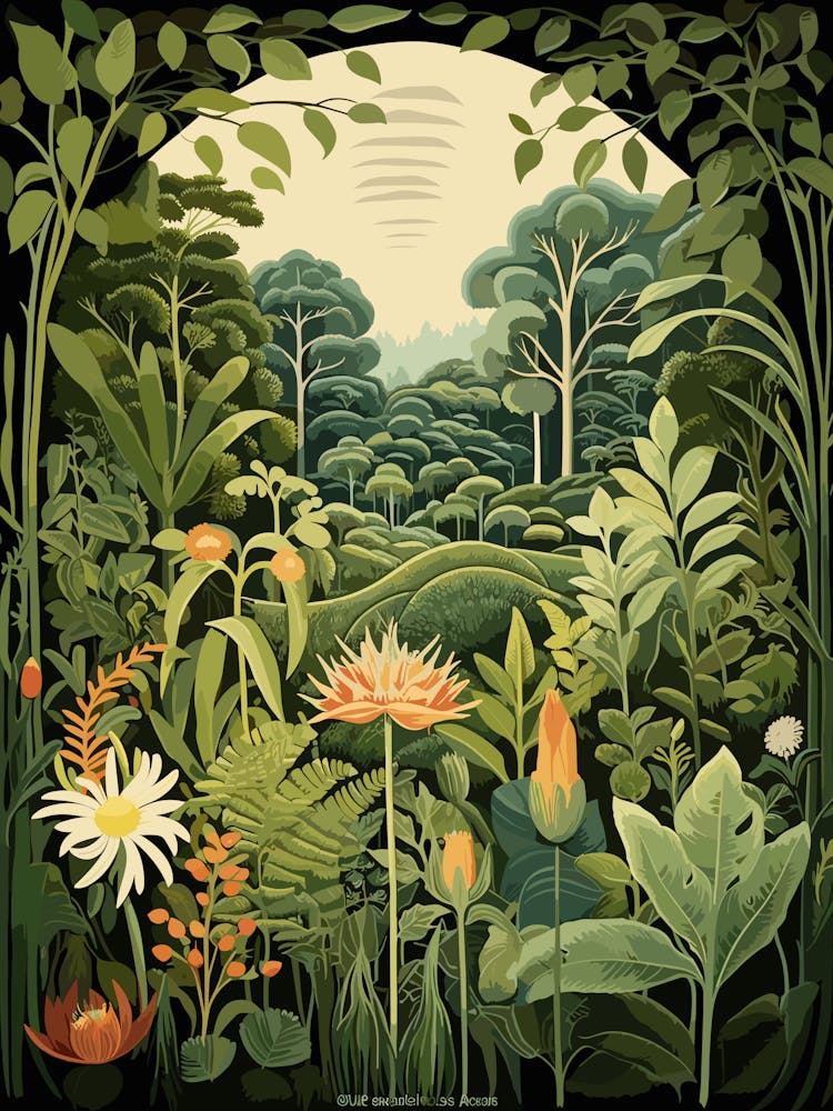 Lotusland Usa Henri Rousseau Style 1