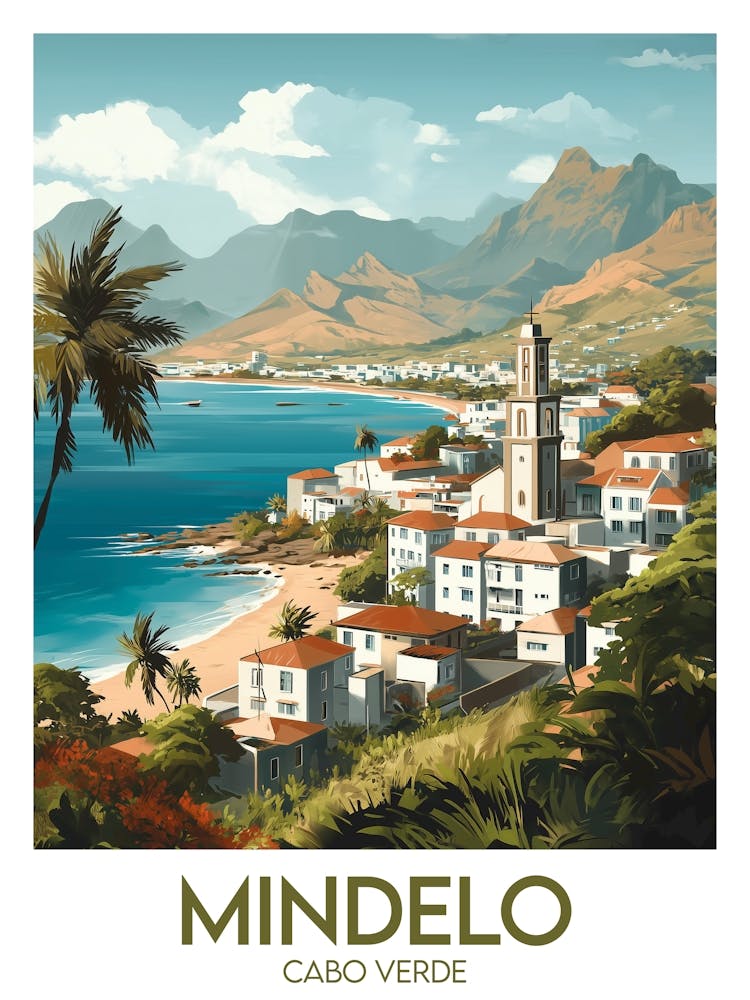 Affiche de voyage Mindelo