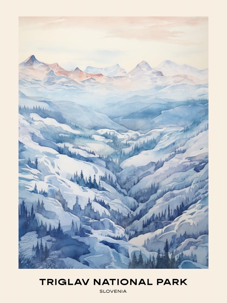 Triglav National Park Slovenia 3 Poster