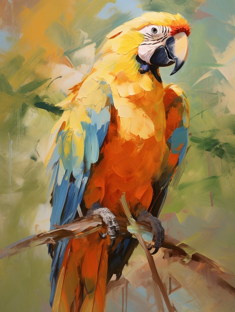 Bird Painting Macaw 4