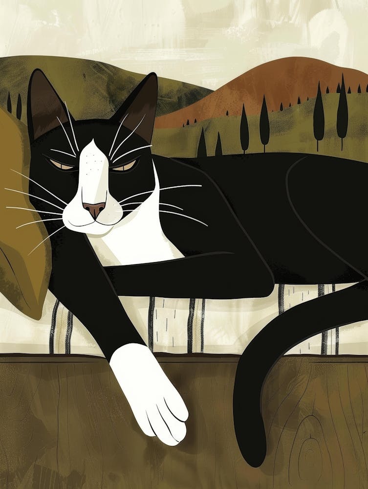 Cat On The Couch 5