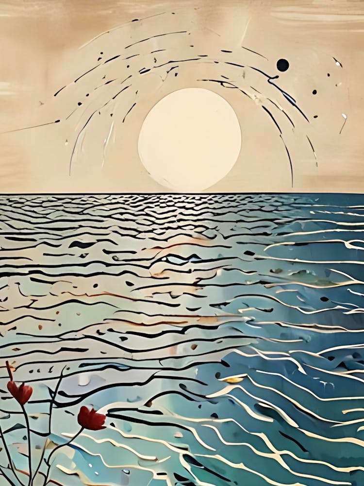 Sunset Over The Ocean