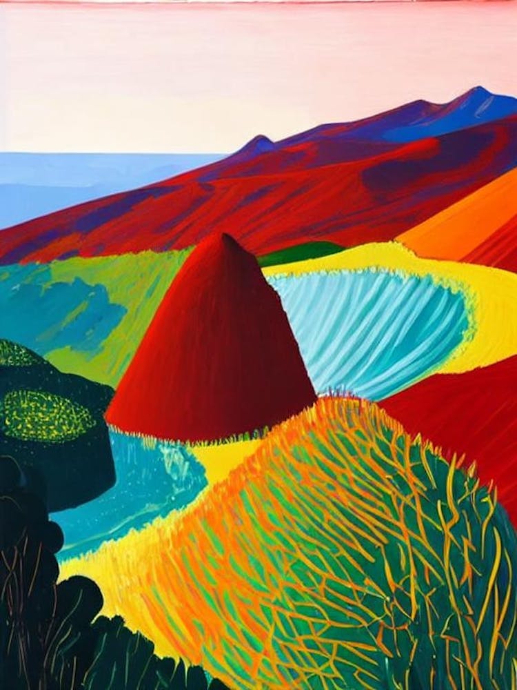 Teide National Park 1 Spain Abstract Colourful