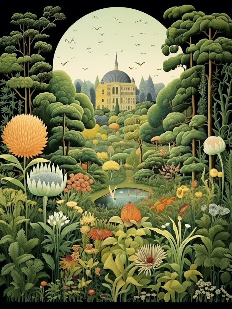 Nymphenburg Palace Gardens Germany Henri Rousseau Style 1