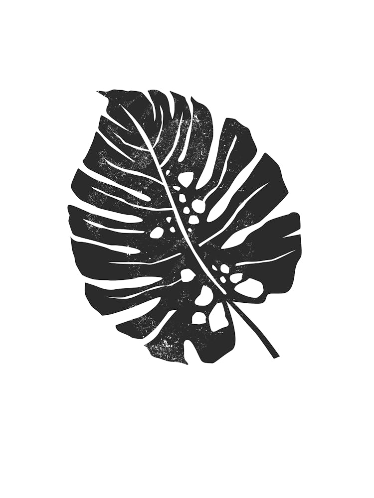 Leaf Linocut