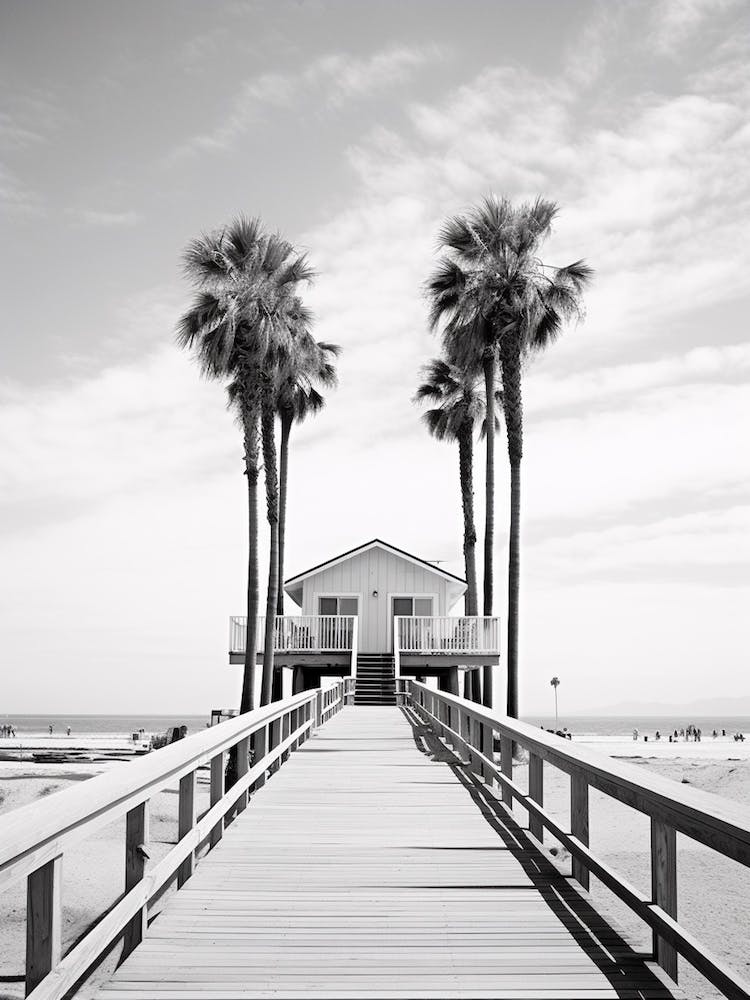 California, Black And White Analogue Photograph 1