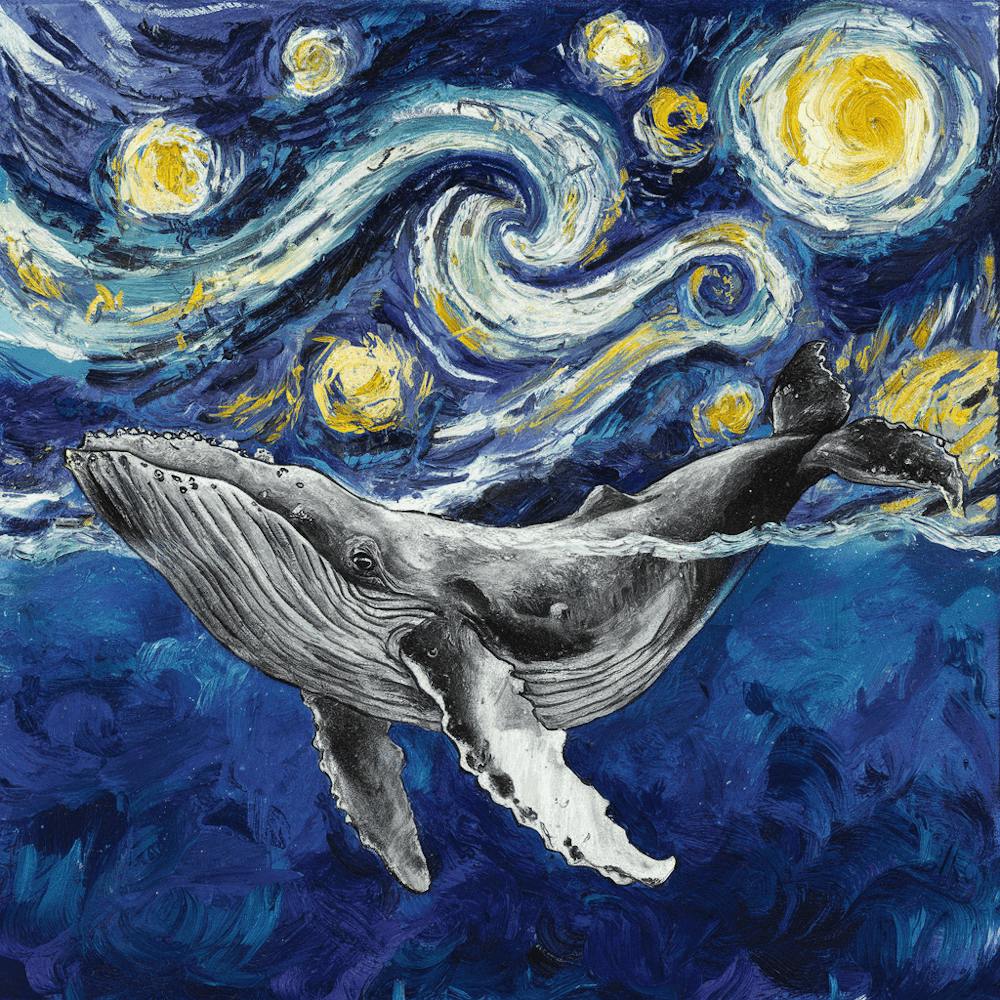 Starry Night Whale