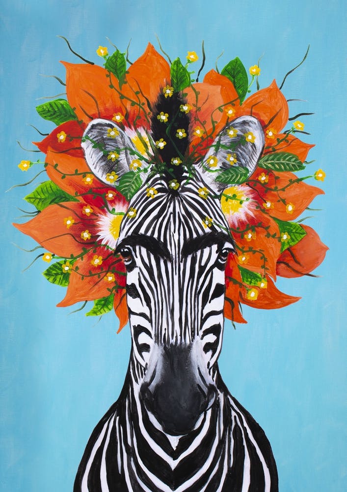 Frida Kahlo Zebra
