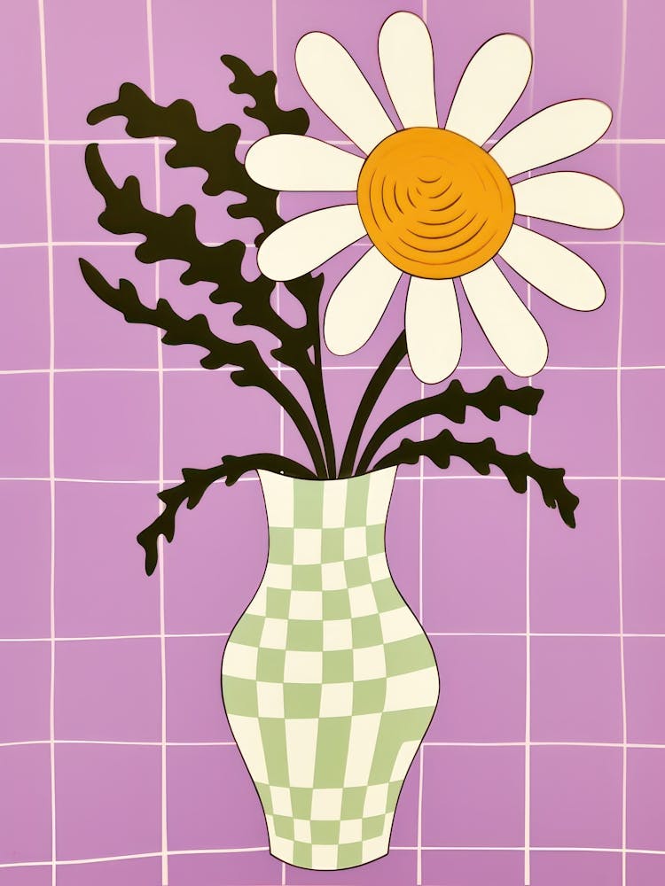 Wild Flowers White Tones In Vase 1