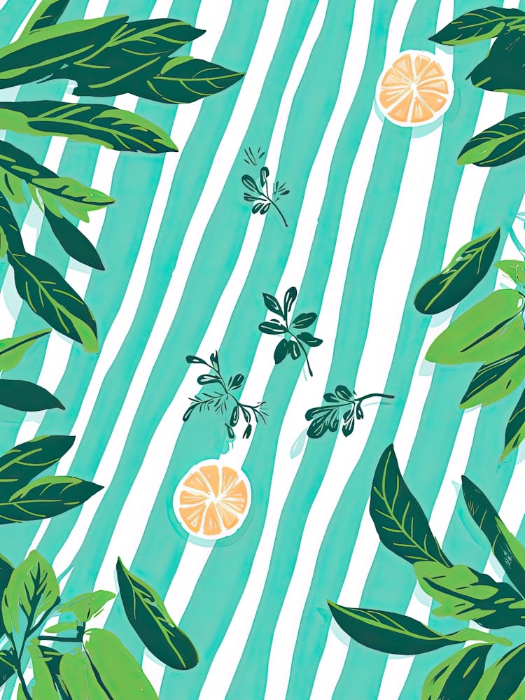 Mint Summer Illustration 1