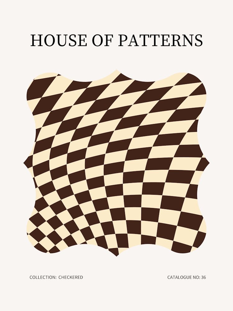 Checkered Pattern Poster 37