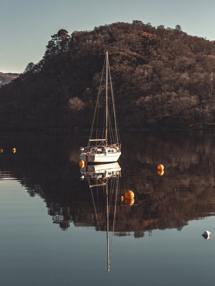 Sailboat On A Lake 1