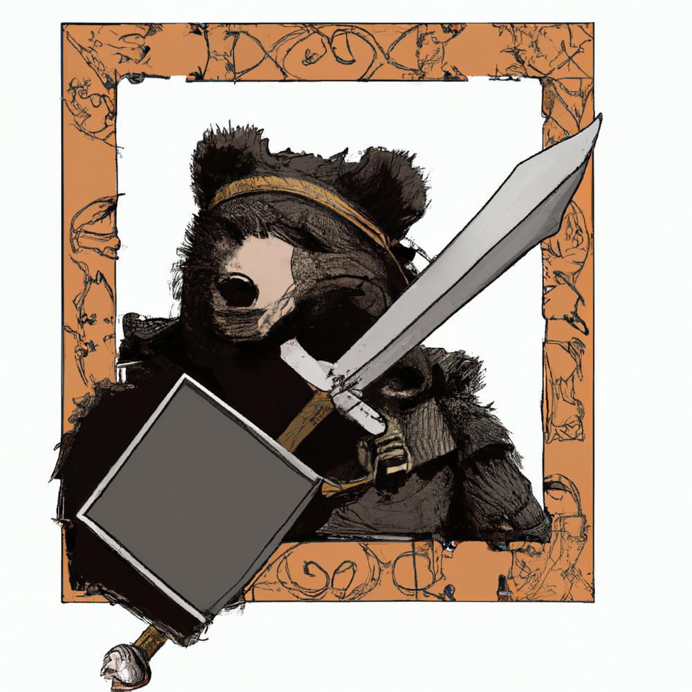 Bear With Sword 1