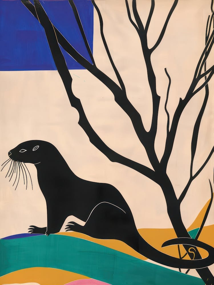 Otter 4 Cut Out Collage
