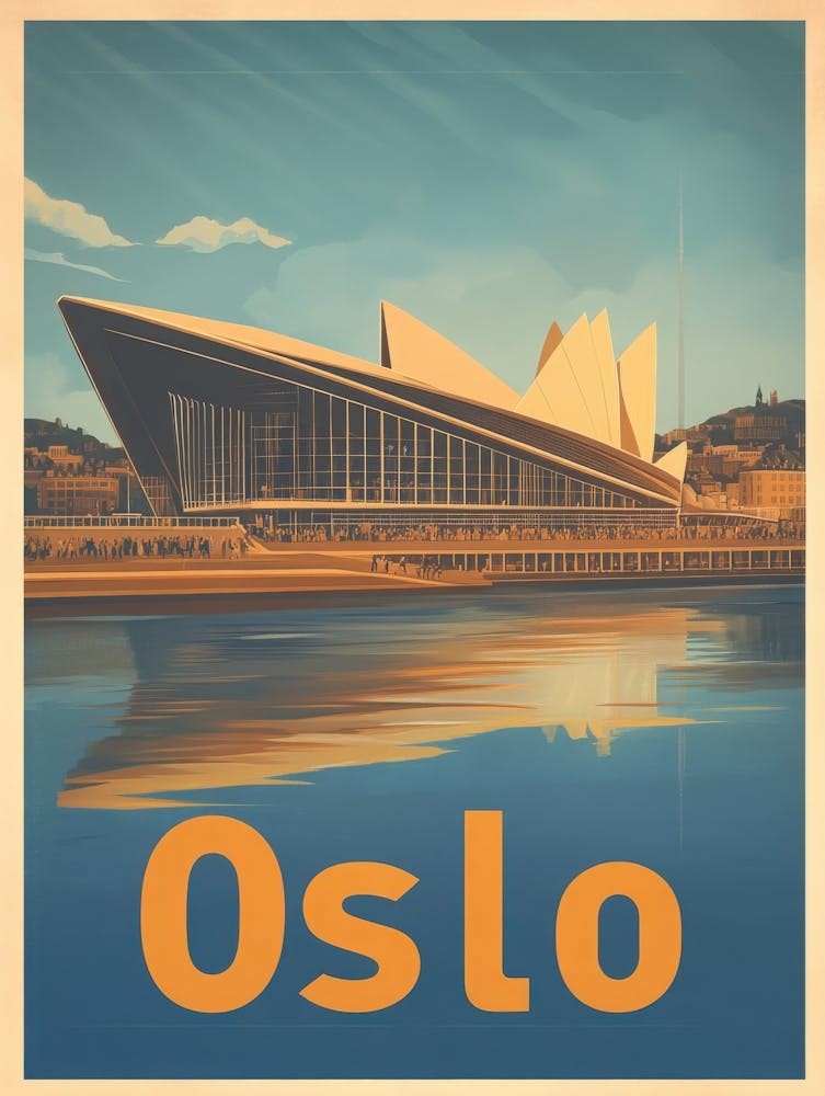 Aihrgdesign A Vintage Travel Poster Of Oslo 1