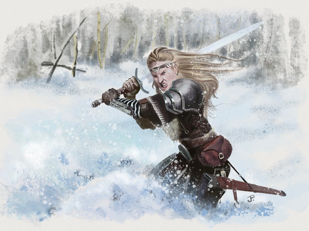 Freya the warrior.