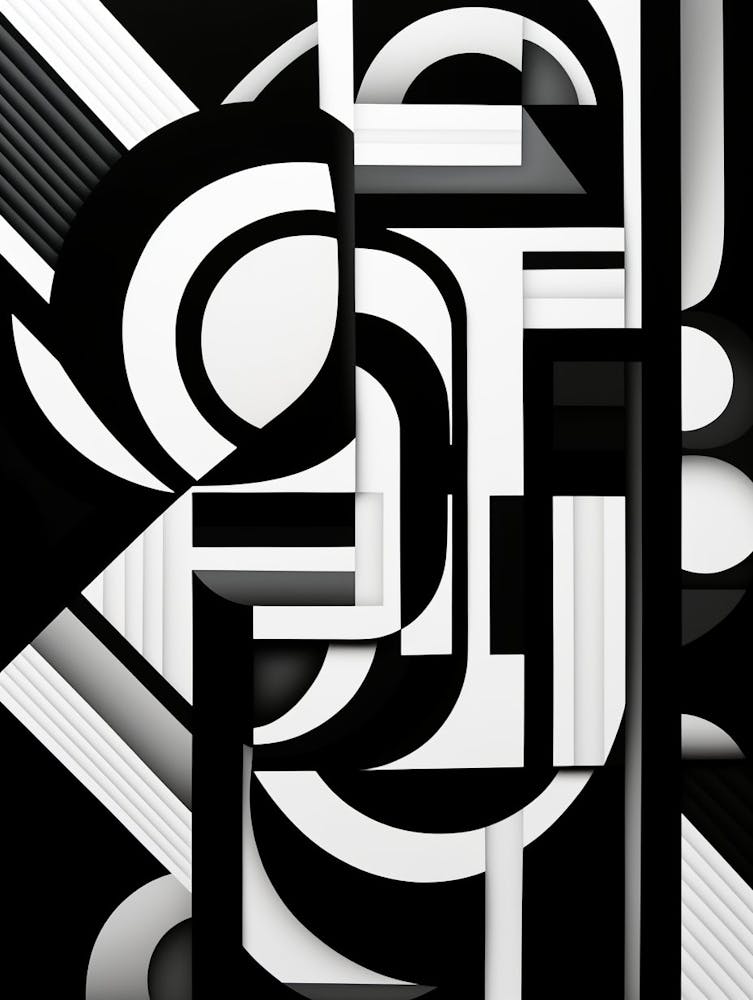 Unity Abstract Black And White 2