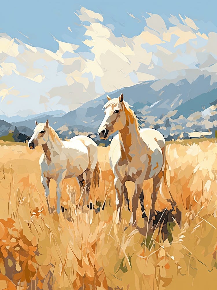 Horses Painting In Queenstown, New Zealand 3