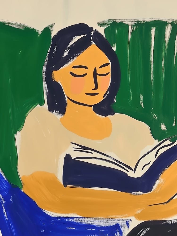 Woman Reading A Book