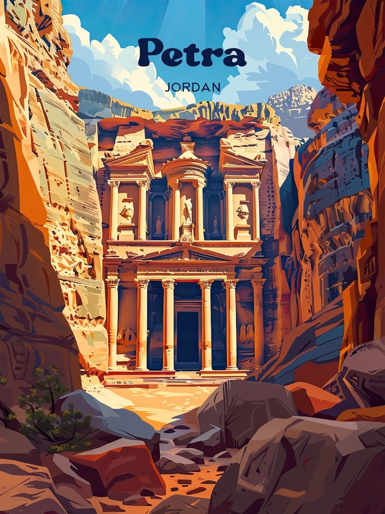 Petra Jordan History Travel Art