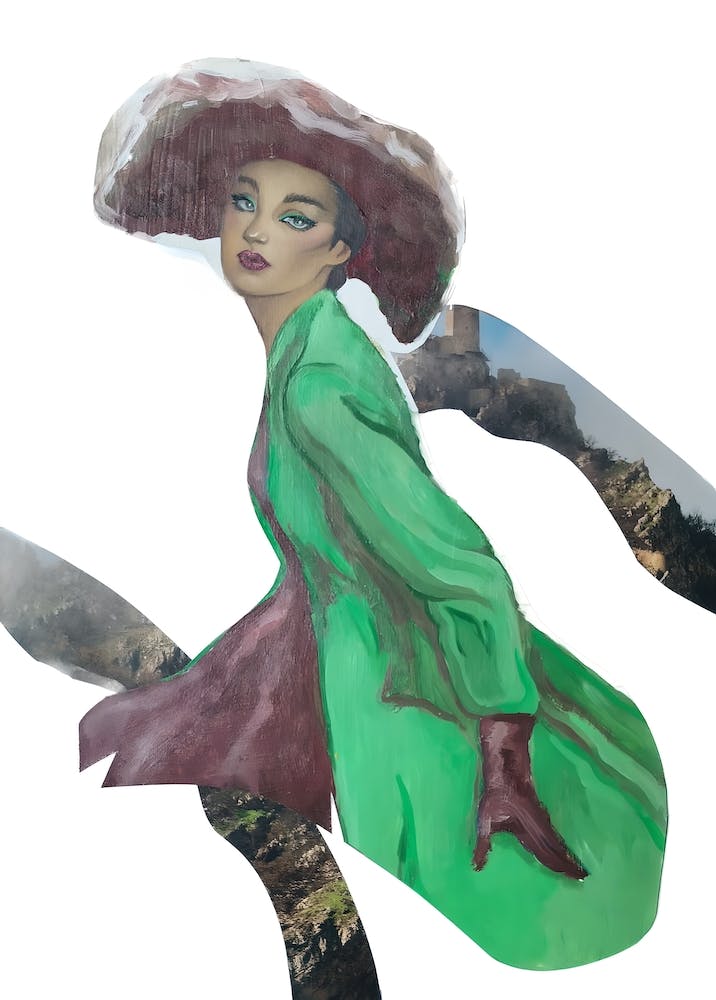 Woman In A Green Dress