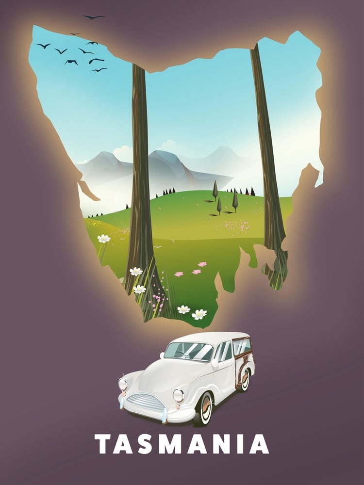 Tasmania Travel map