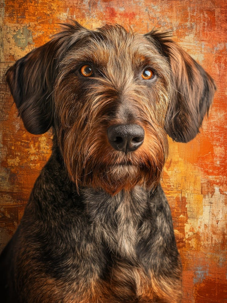 Portrait Of A Dog. Generated AI. 8