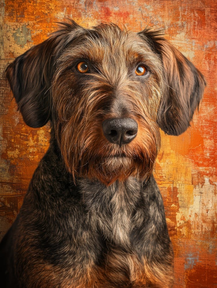 Portrait Of A Dog. Generated AI. 8