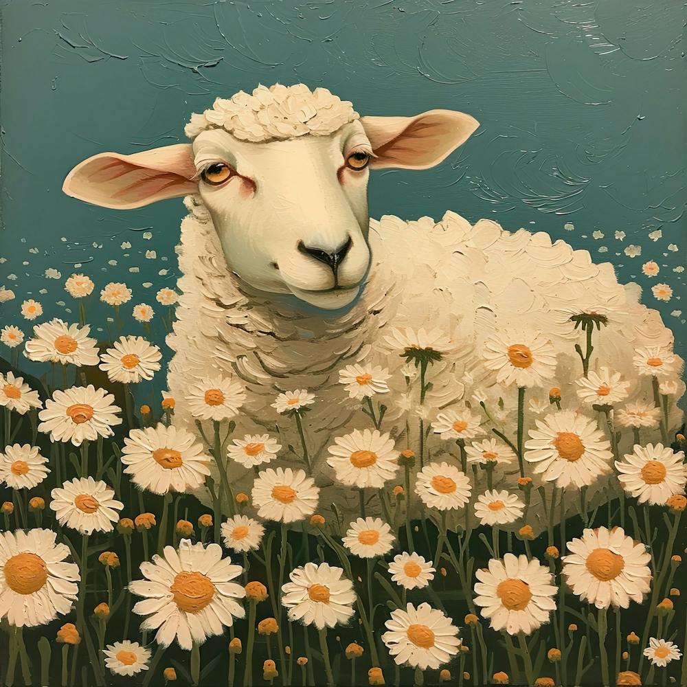 Sheep Fairycore Painting 6