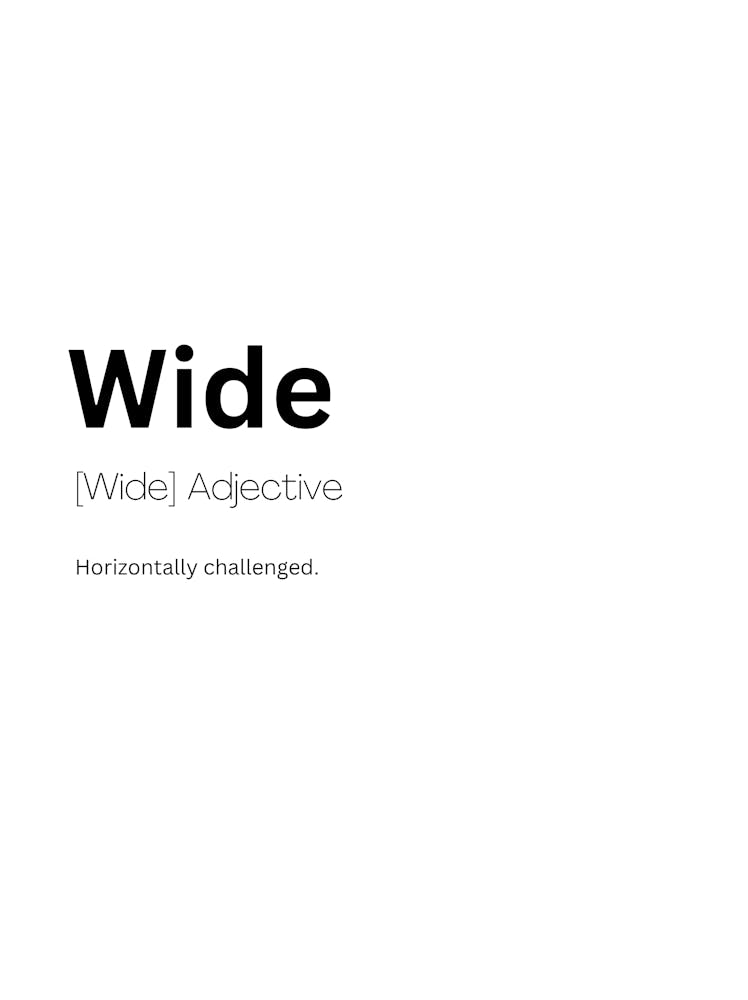 Wide Definition Meaning