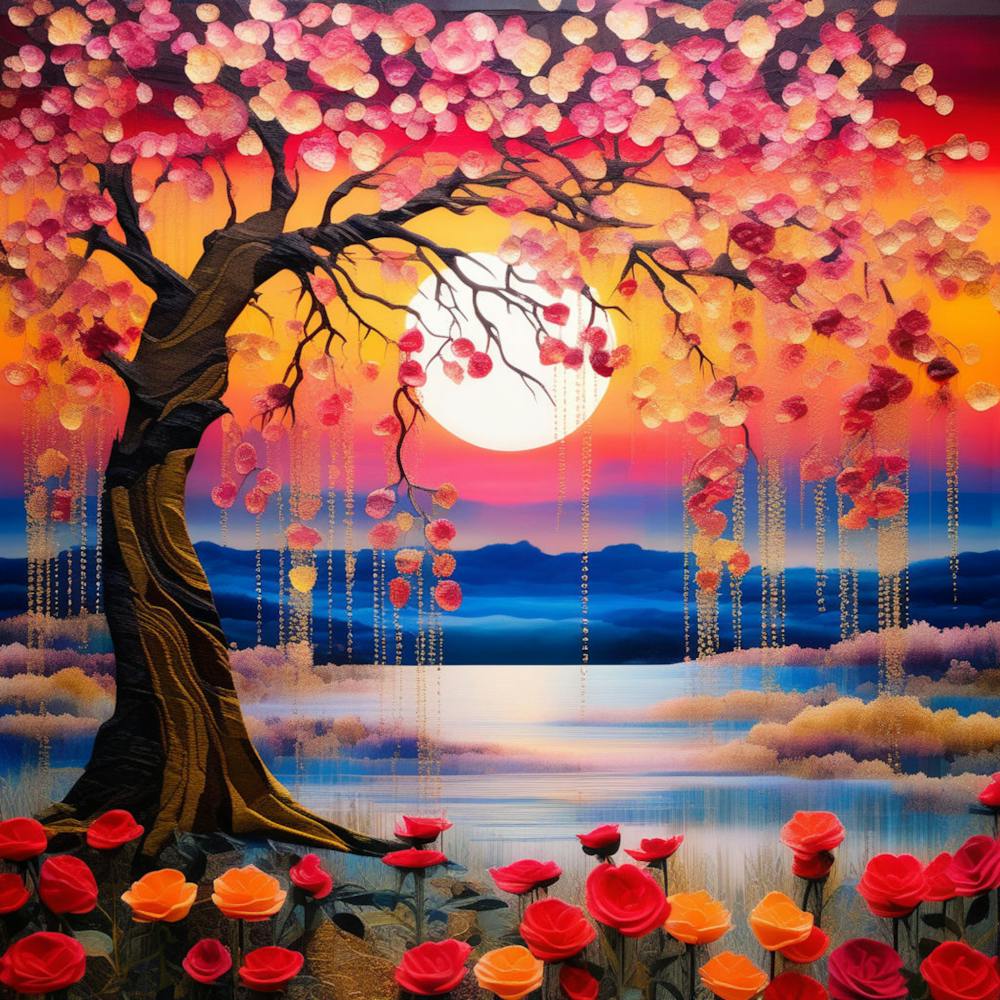 Cherry Blossom Painting