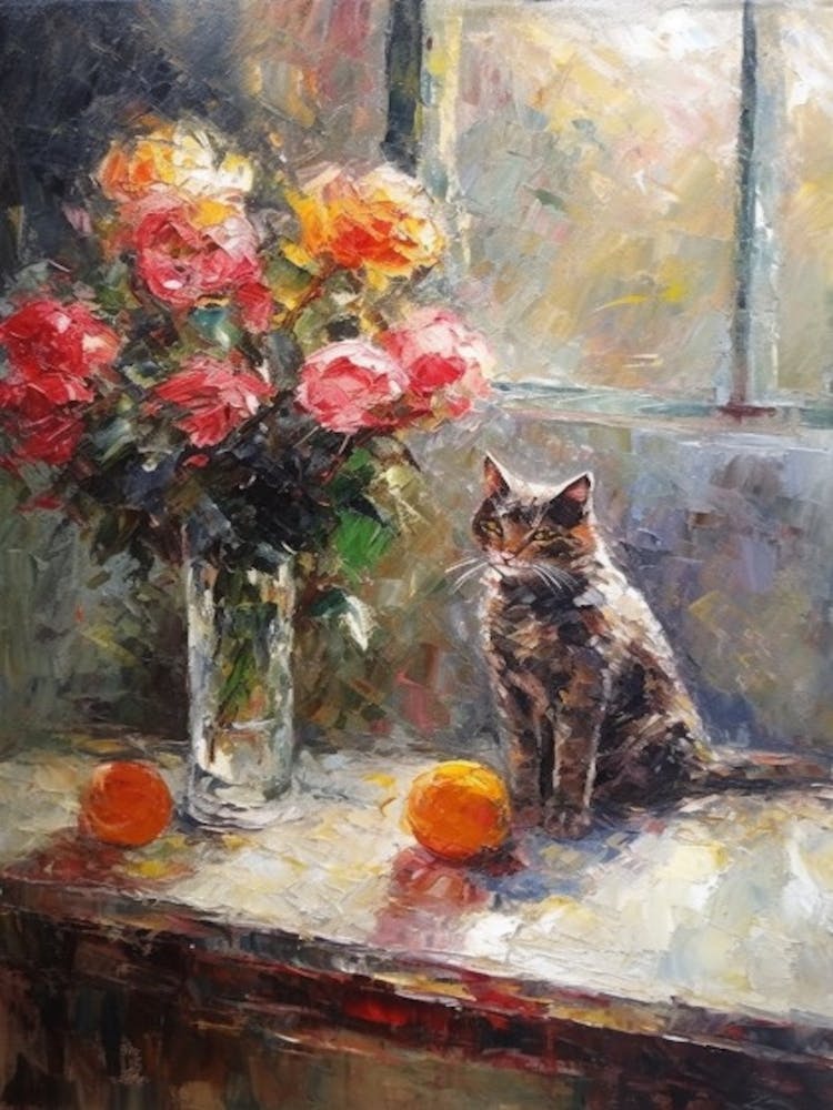Rose With A Cat 4
