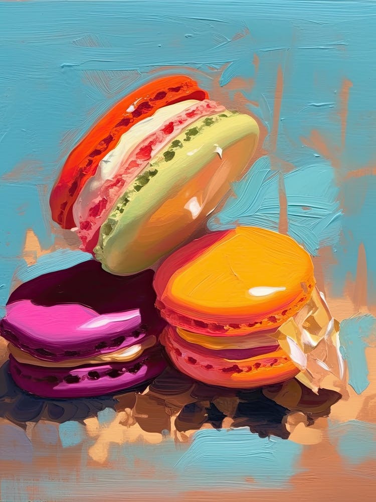 Macaroons Oil Painting 4