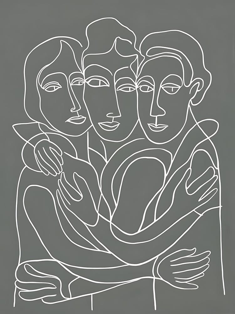 'Three Women Hugging'