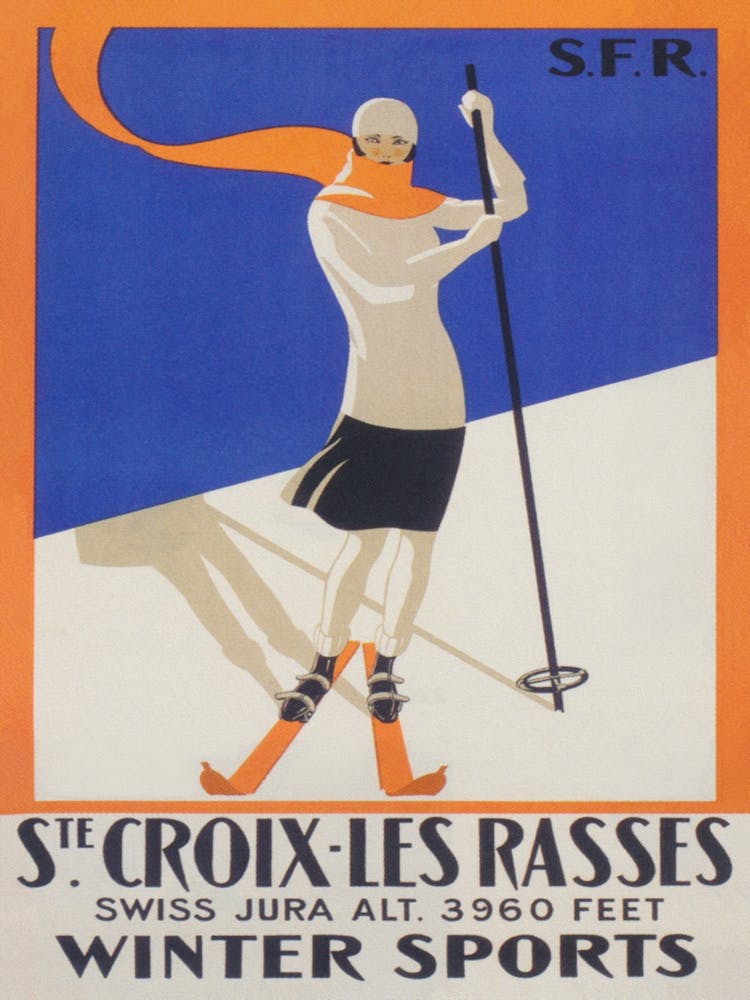St Croix Switzerland Winter Sports Poster