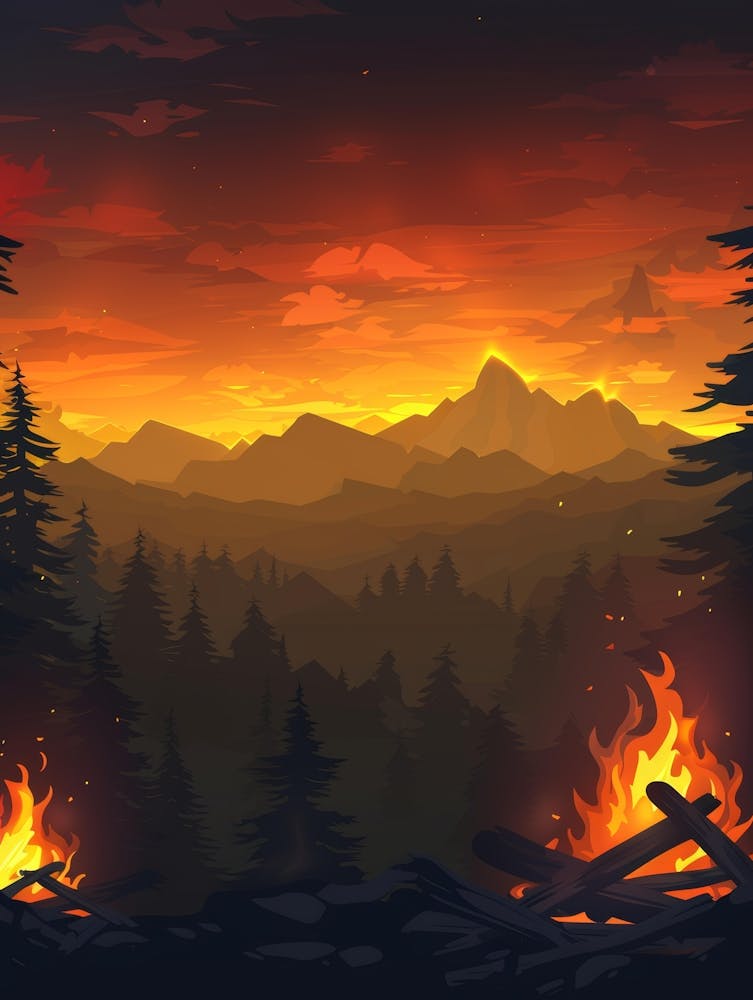 Fire In The Forest